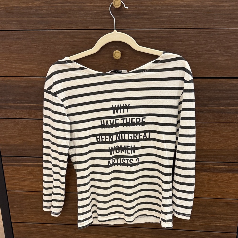 Dior Monochrome 2018 Striped Top